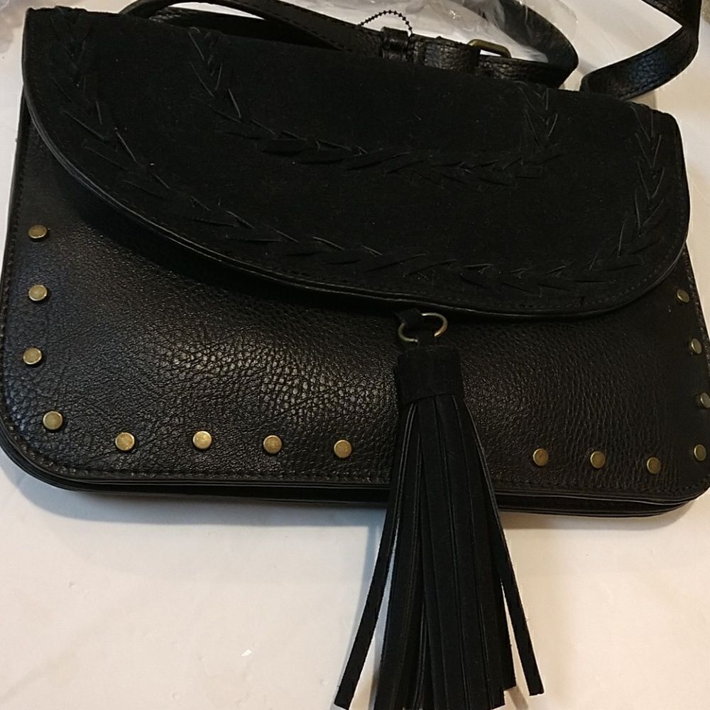 👌Beautiful Vegan Black Tassel Purse